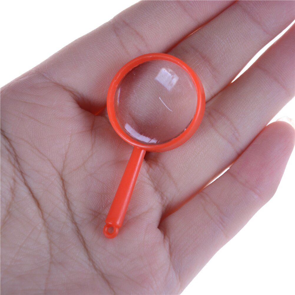 5pcs/lot Colorful Plastic Mini Magnifying Glass Children's Toys Learning Education Toys