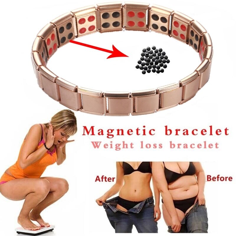 Neue Frauen Armbinde Edelstahl Elastische Einstellbar Rose Gold Farbe Germanium Magnetische Armbinde für Männer Gesundheit Schmuck