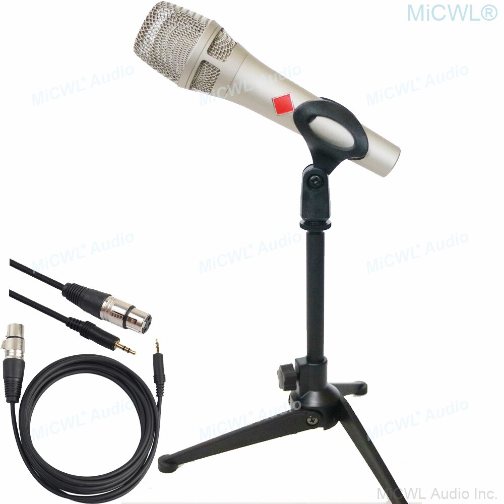 MiCWL Mobile PC Digital Sound Card Audio Mixer For Live With KMS105 e300 Condenser Microphone: KSM105 Microphone