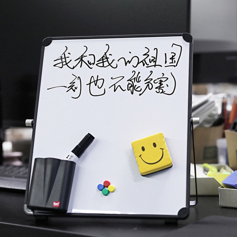 Uitwisbare White Board Magnetische Desktop Whiteboard Kantoor School Tableau Blanc Roll Up Herbruikbare Message Board