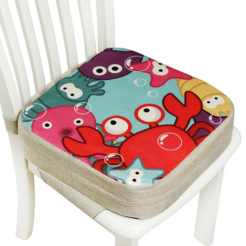 Bébé à manger chaise Booster coussin dessin animé enfants chaise haute coussin de siège chaise rehaussement coussin enfant chaise siège landau coussin de chaise: thick section2