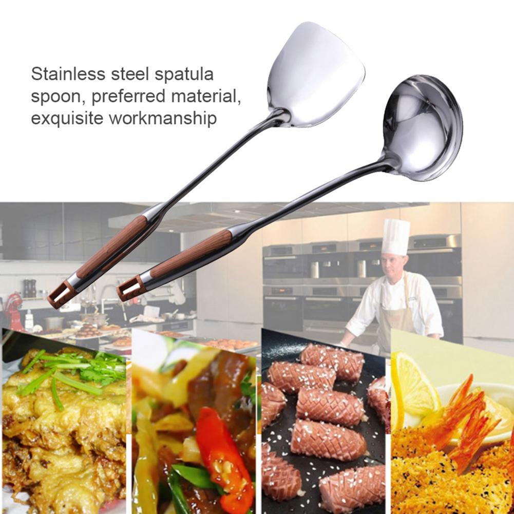 Multifunctional Spatula Turner Ladle Cooking Tool Anti-rust Kitchen Ware Stainless Steel Spatula Shovel Turner Ladle