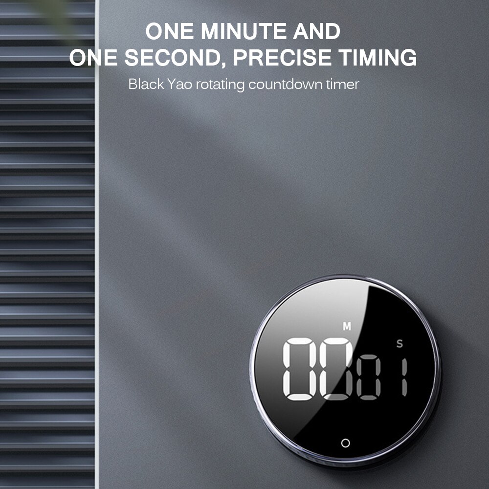 Magnetisk digital timer til køkken madlavning brusebad studie stopur led tæller vækkeur manuel elektronisk nedtælling