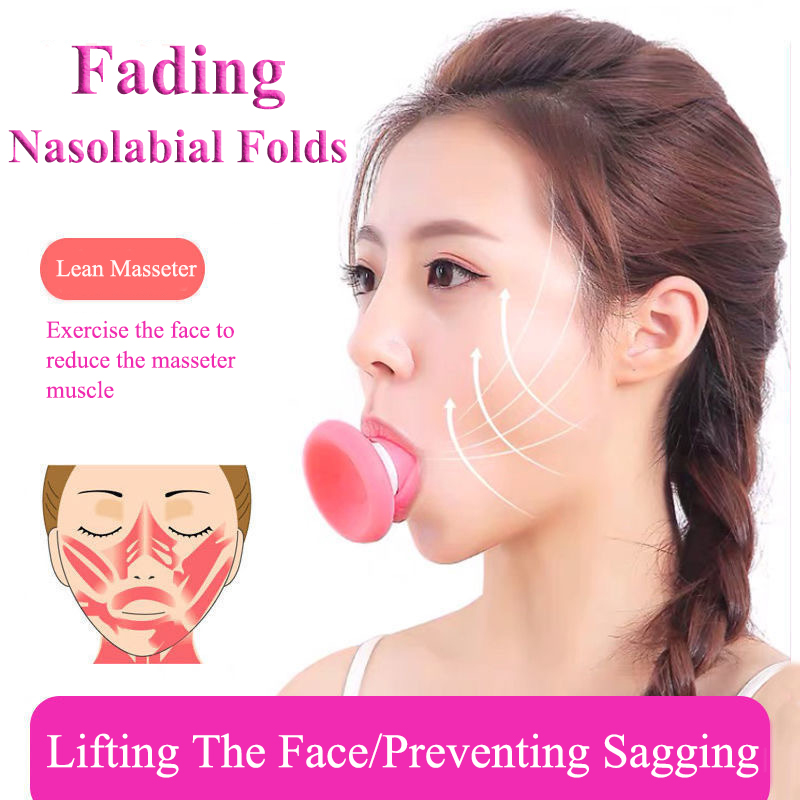 Face-Lifting&amp;Tightening Face Double Chin Masseter Removal Facial Muscle Breathing Exercise Massage Trainer Accessories