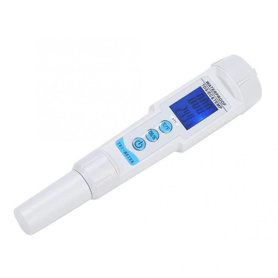 EC TDS TEM Meter Portable Water Tester Automatic Calibration Tester Measuring Tools Water Analyzer