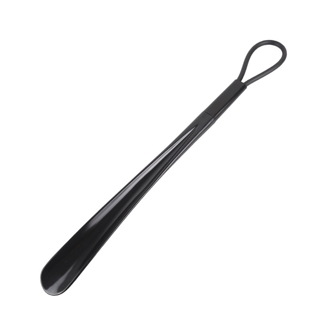 Lazy Shoe Helper Unisex Wear Shoe Slider Handled Shoe Horn Easy on & Off Shoe Lifting Shoe Helper Sturdy Slip Aid#20: Black 