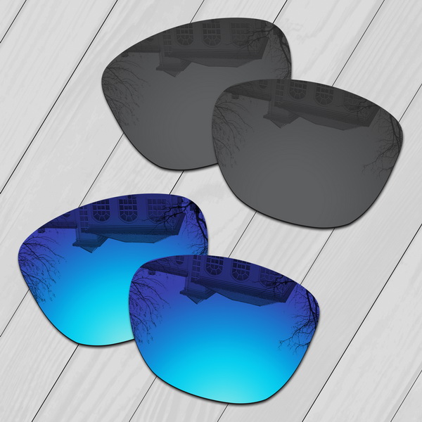 Eos polariserade förbättrade ersättningslinser för oakley frogskins  oo9013 solglasögon - flervals: Svart-isblå