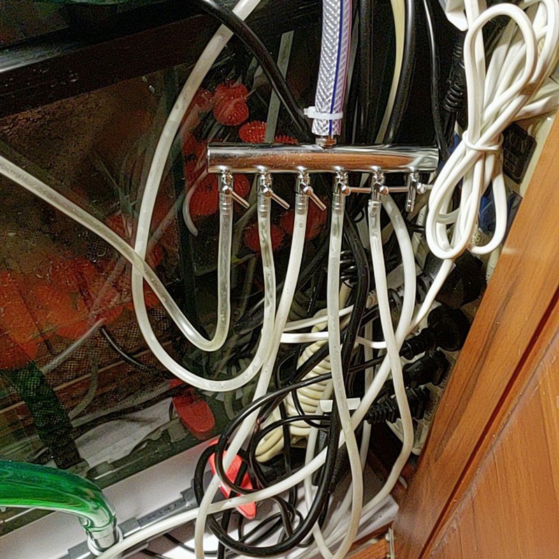 Aquarium Air Flow Splitter Fish Tank Air Regelklep Zuurstof Distributeur Aquarium Luchtpomp Accessoires 6 Manier