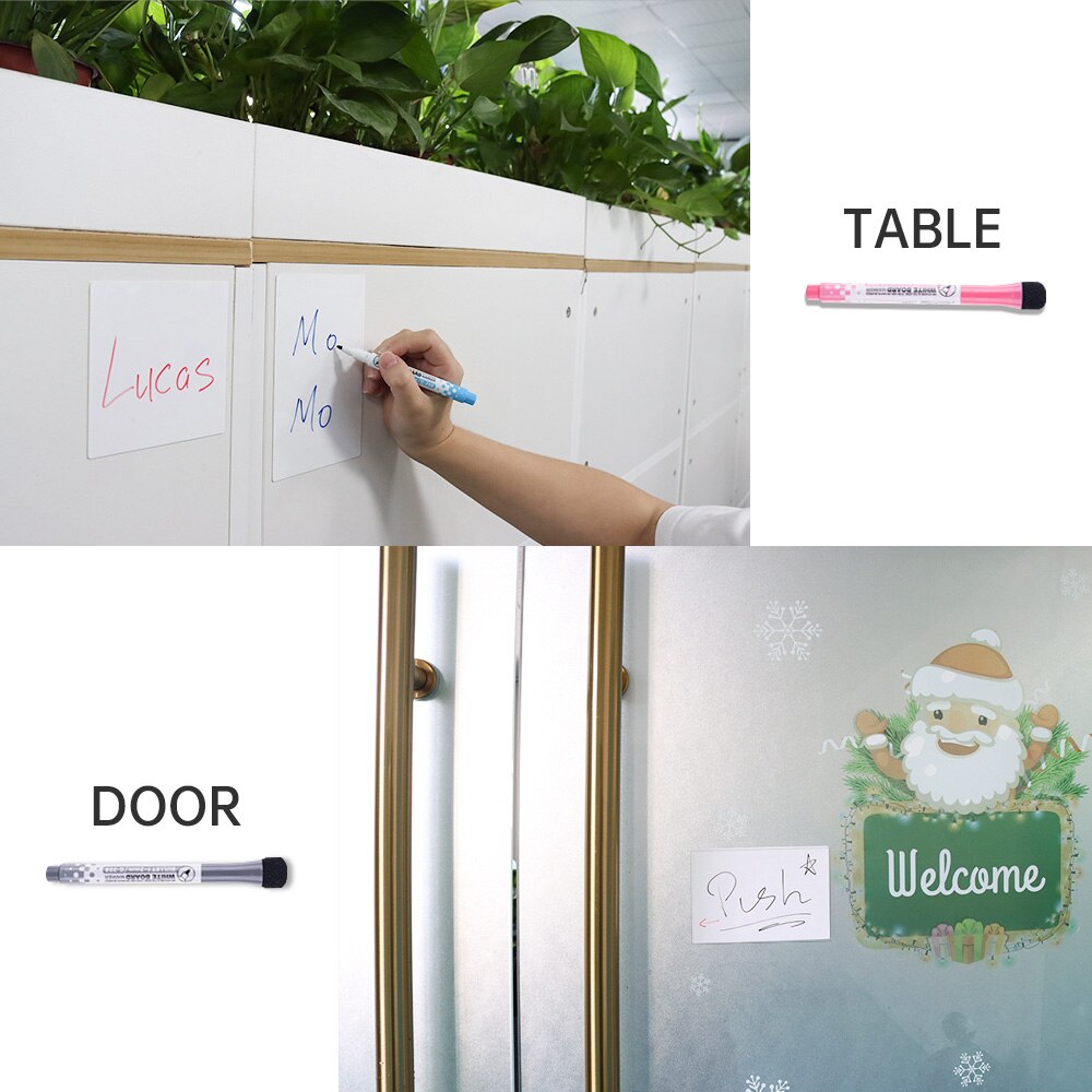 Magnetic Whiteboard Stickers Dry Erase Whiteboard notes for Kid Calendar Table Schedules Fridge Draw Sticker 4*4 /5*5/4*6 inch