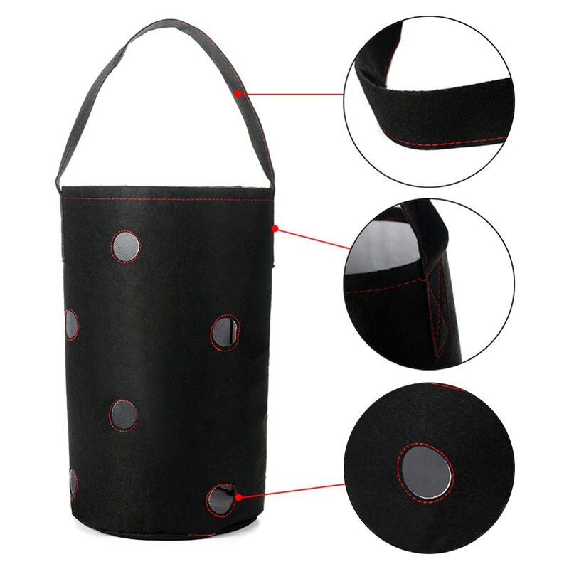 Morangos crescer saco vertical jardim plantador montado na parede plantando vaso de flores sementes vegetais casa varanda decorações suprimentos