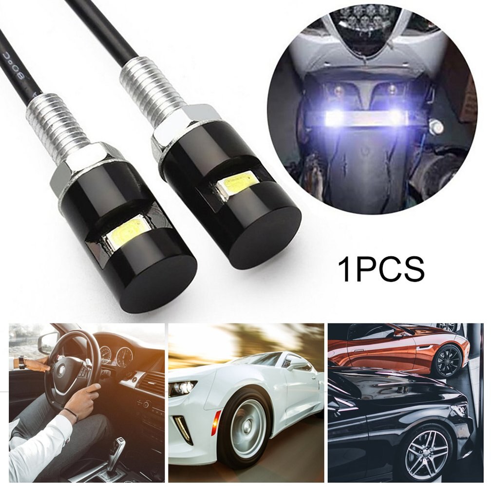 2 Stuks Auto Motor Nummer Kentekenplaat Verlichting 12V Led 5630 Smd Auto Staart Voorste Schroef Bolt Lampen Lampen lichtbron