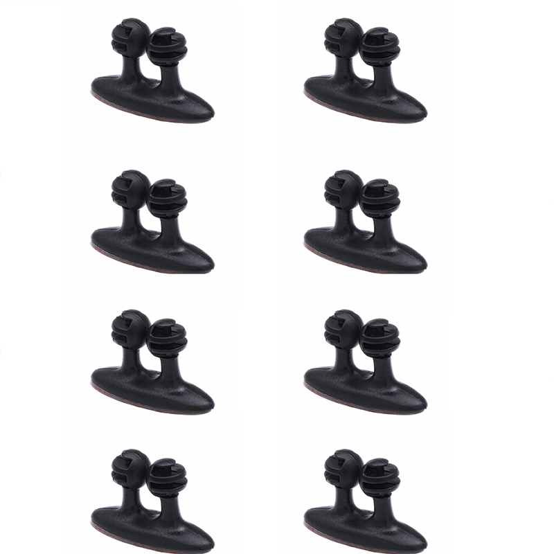 1-20 Car Wire Cable Holder Cable Manager for Mobile Phone Charger Home Office Organizer Multifunctional Tie Clip Fixer Organizer: Orange