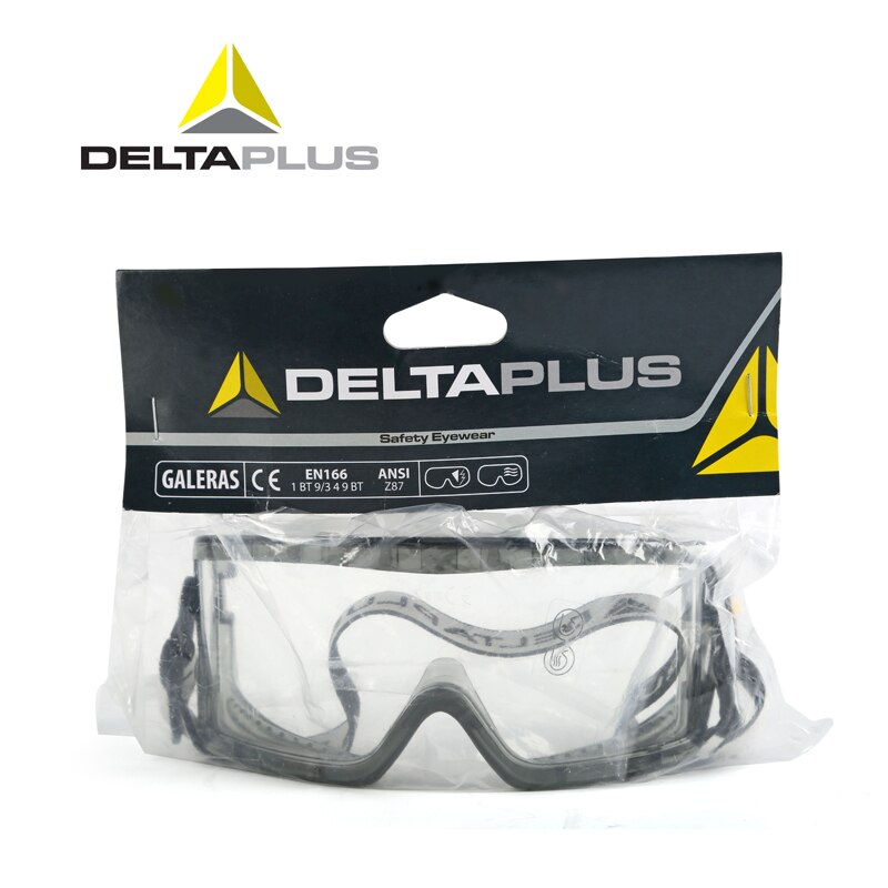 Deltaplus beskyttelsesbriller, der kører arbejdende beskyttelsesbriller anti-impact anti kemisk stænk lab labour anti-tåge briller