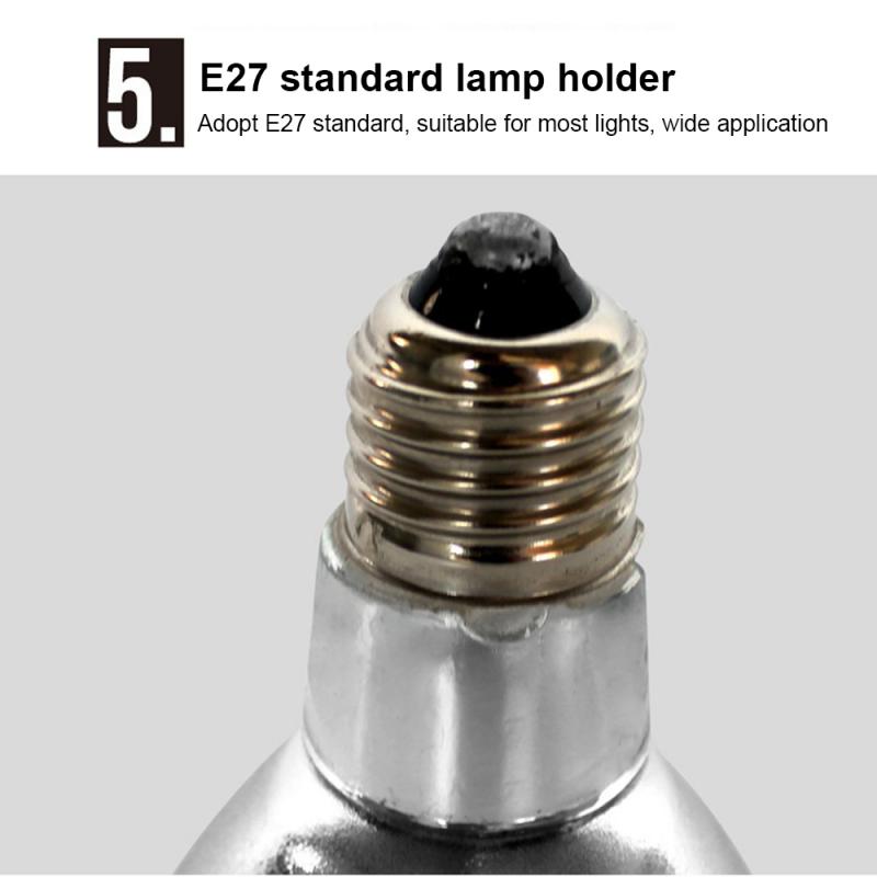 Reptile Far Infrared Heating Lamp Terrarium Tortoise Lizard Chameleon Heating Night Light Ceramic Lamp Night Light For Small Pet