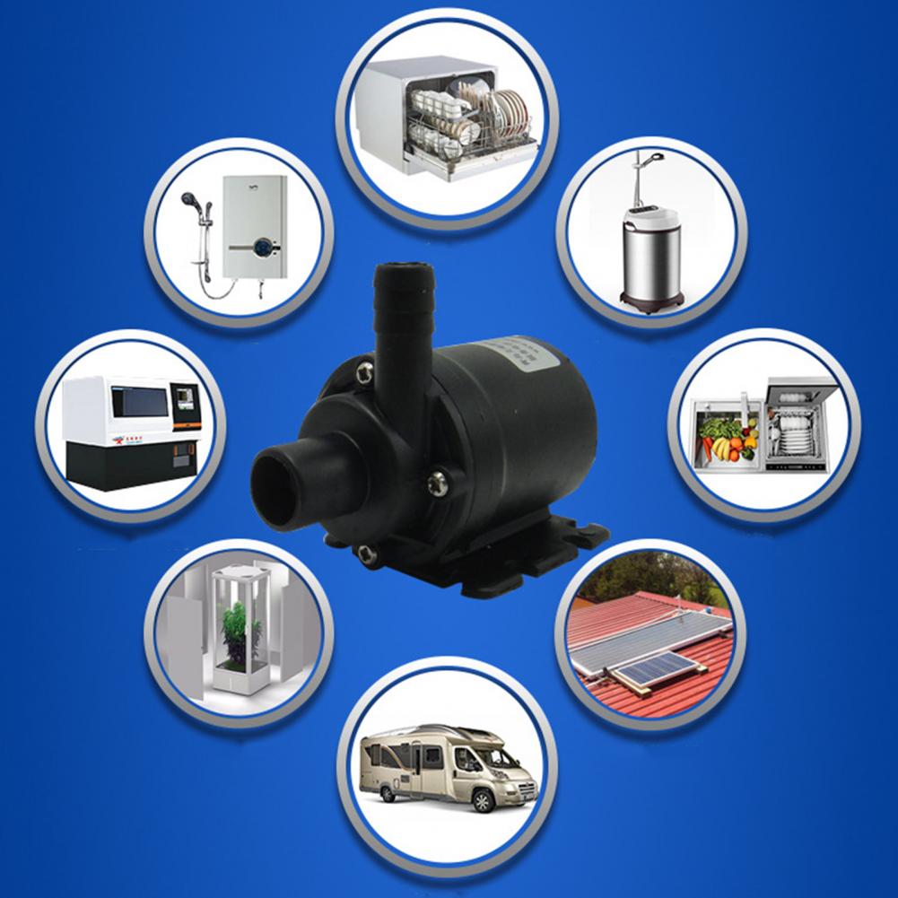 12/24V Nylon Fibreglass Circulation Booster Centrifugal Brushless DC Water Pump Watering Washing Pump Submersible Water Pump