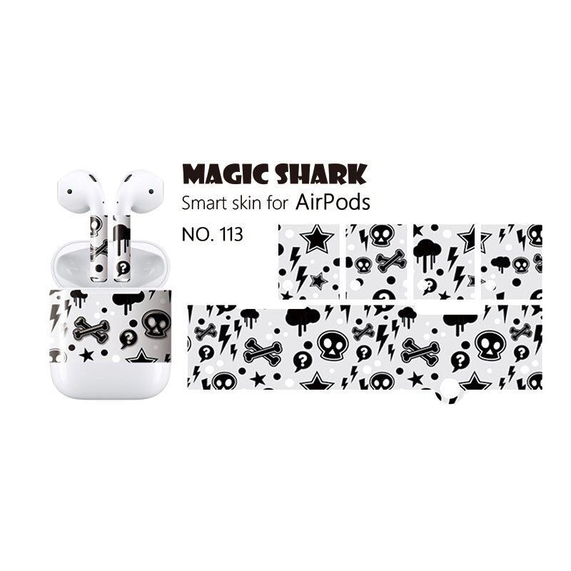 Magic Shark Personalize And Dramatically Change The Look Of Your For Apple Airpods Skin Sticker Easy To Install Stalk Skin Over: 113