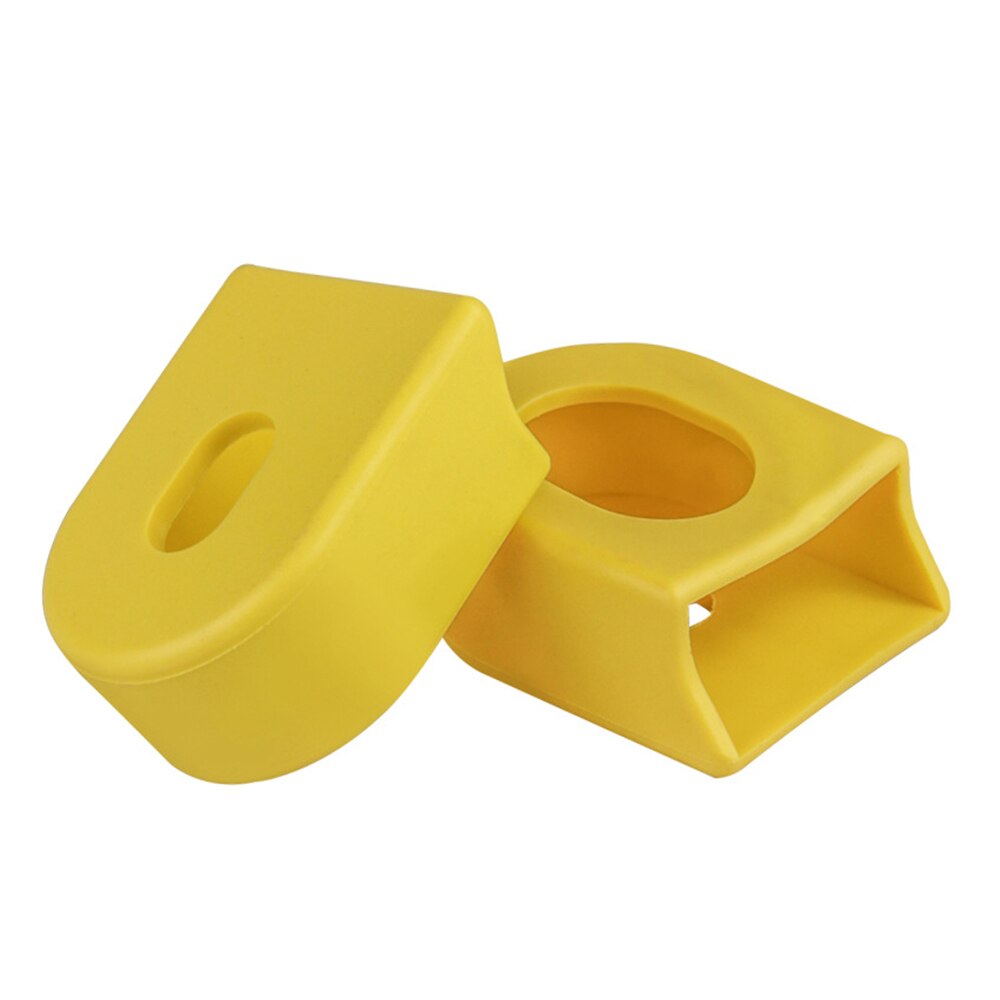 2pcs Silicone Bicycle Crank Arm Cover Crank Protectors Bike MTB Crank Set Protective Sleeve Cover Parts Crank for Sram Bike: Yellow