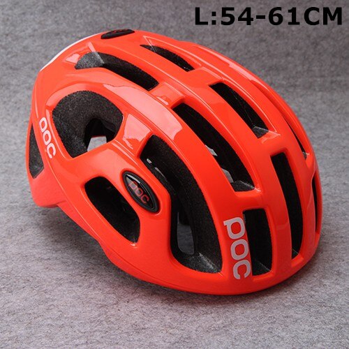 Ultralight Cycling Helmet Unisex Integrally-molded EPS Road Helmet MTB Mountain Bicycle Helmet Safety Cycle Bike Comfort Raceday: orange L