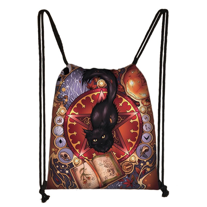 Mochila De Viaje de 666 / Satan / Witch Hocus Pocus para hombre y mujer, bolso de compras de lona, mochila de Estudiante: skdnw04