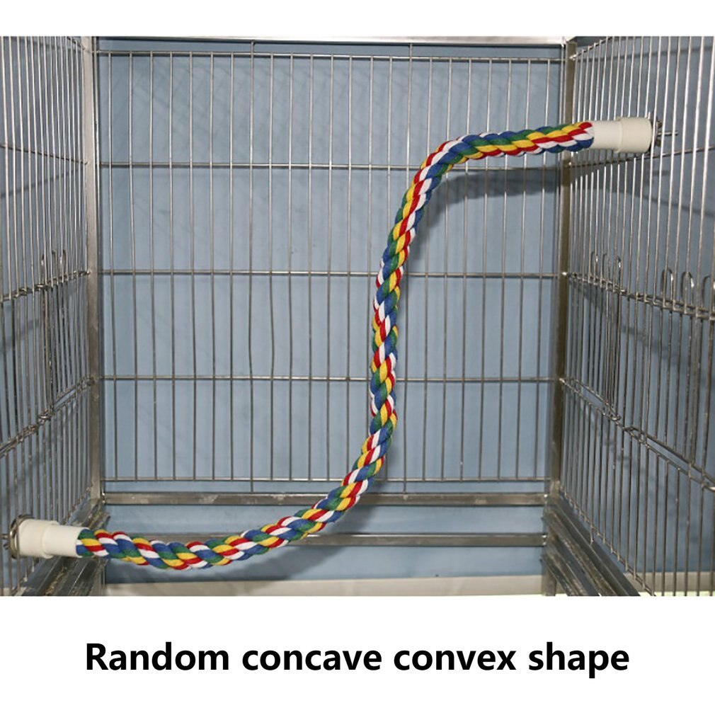 Rotate Cotton Rope Bird Perch Stand For Parrot Coc... – Grandado - Avian Bird Cage With Rope And Stand