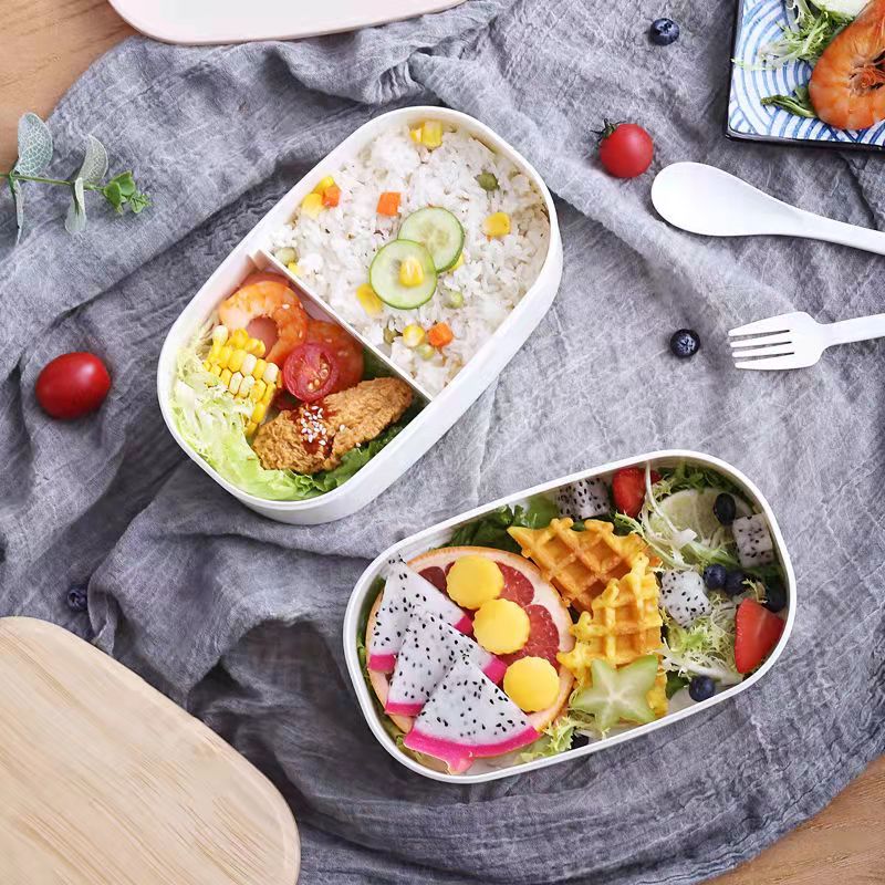 Lunch Box For Kids Lunch Box Bento Box for Student Office Worker Double-layer Microwave Heat Food Storage Containerланч бокс