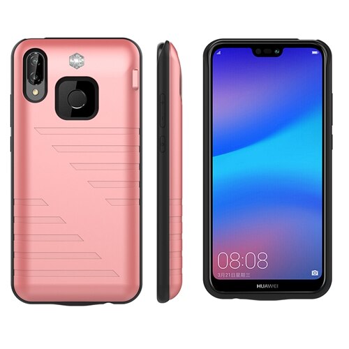 6800mah ładowarka Obudowa dla Huawei P20 Lite Obudowa utworzyć kopię zapasową ładowarka przypadki telefonów PowerBank Obudowa dla Huawei P 20 Lite Nova 3E: 6800mah róża różowy