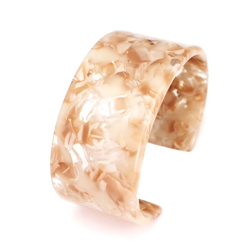 MANILAI Neue Leopard Harz Charme Manschette Armbänder Für Frauen Mehrfarbige Armbänder Armreifen Schmuck Zubehör