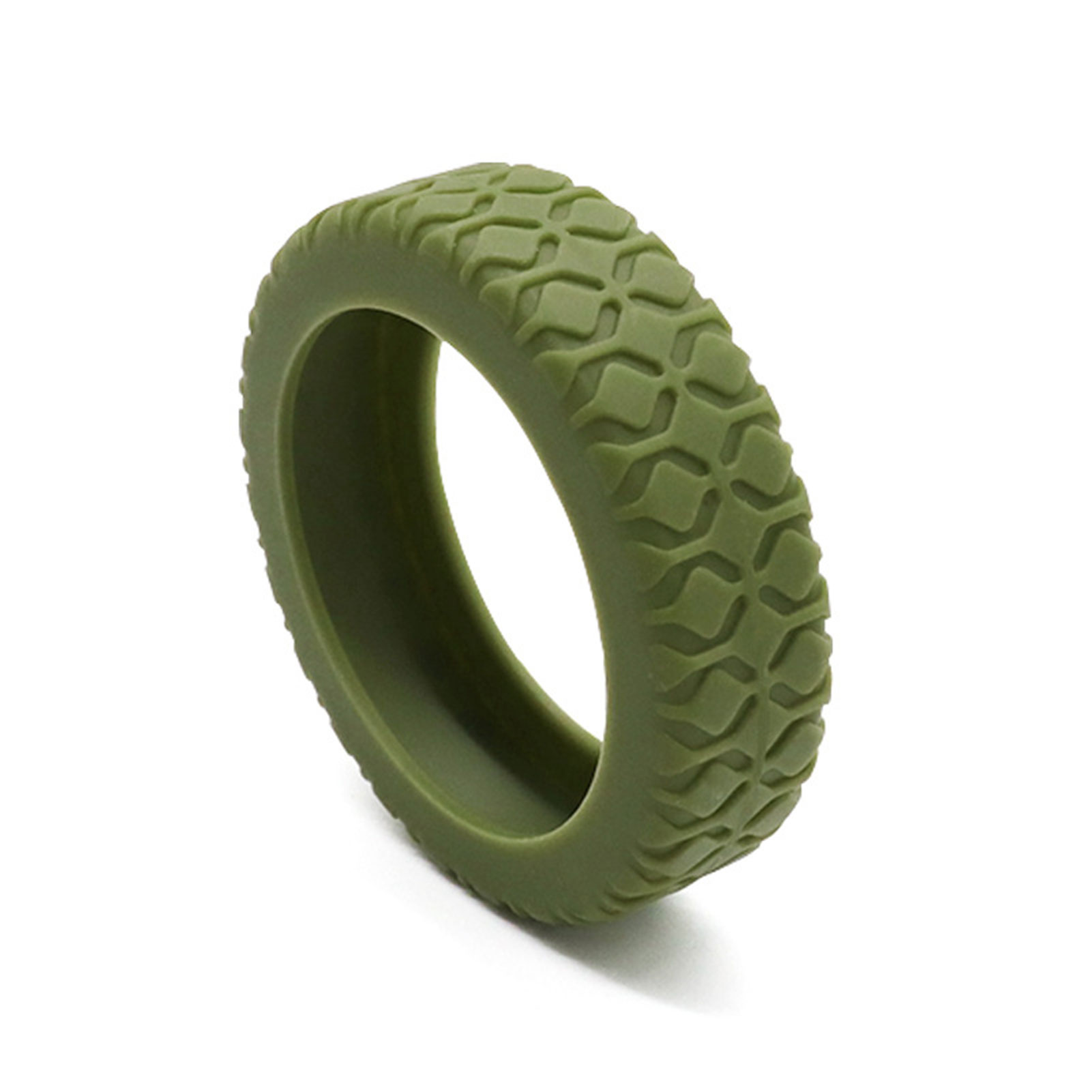 Luggage Compartment Wheel Protection Cover Wear Resistant Silicone Protection Cover For Suitcase/Office Chair Caster: S / army green