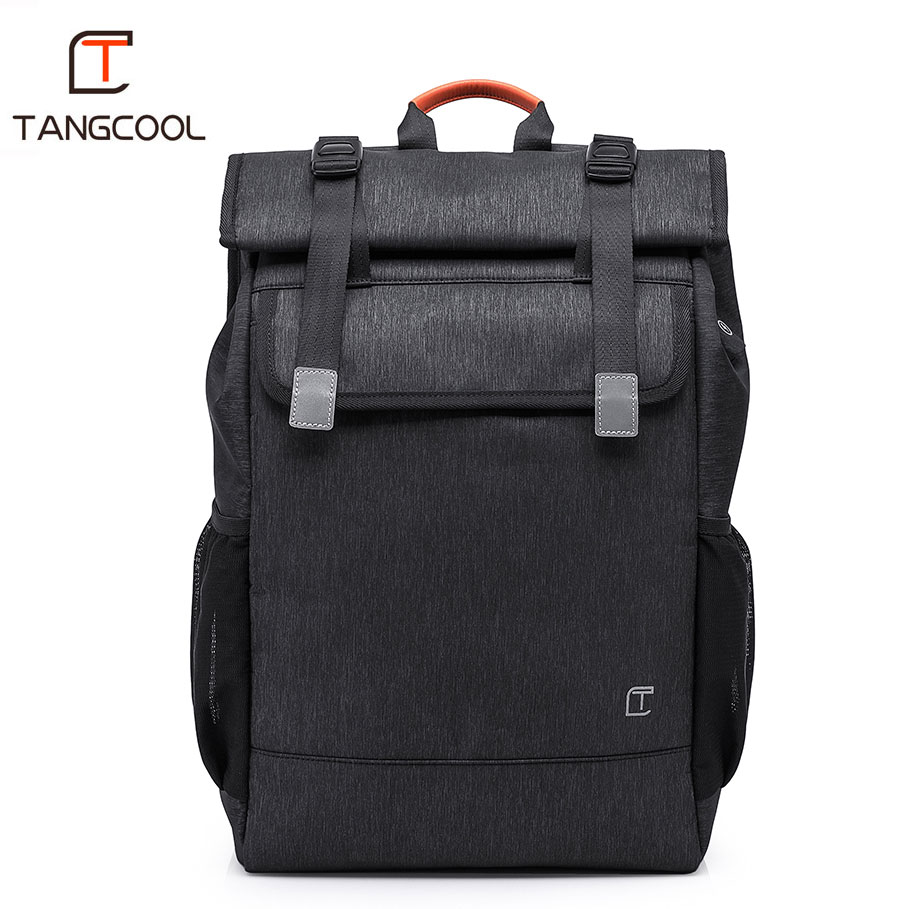 Tangcool marka moda męska 15.6 "plecak na laptopa kobiety wodoodporny bagaż podróżny biznes plecaki Port ładowania usb torba sportowa