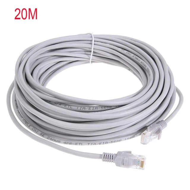 Cable Ethernet De Alta Velocidad Cat5e RJ45 Cable De Red LAN Enrutador De Ordenador Cable De conexión, 1M/5M/10M/15M/20M/30M/50M: Castaño