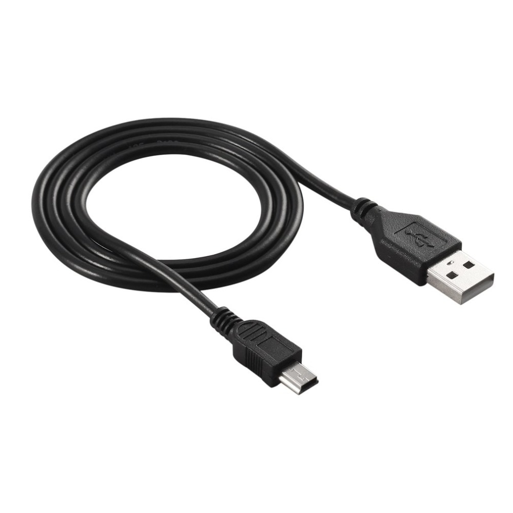 High-Speed 80Cm Usb 2.0 Male A Naar Mini B 5-Pin Oplaadkabel Voor Digitale Camera 'S -Swappable Usb Data Charger Kabel Zwart