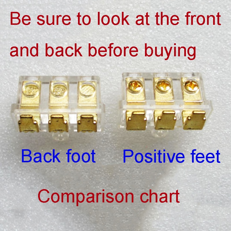 Amplifier Terminal / Power Terminal / 3 And 4 Digits Advanced Die-casting Terminals 3P 4P Positive Feet Back Feet H184