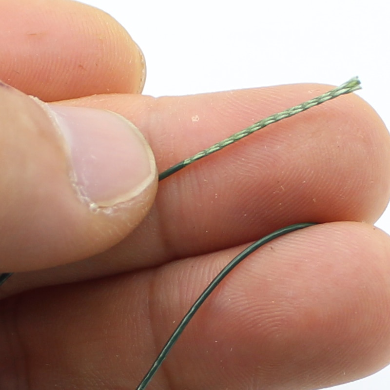 10M Carp Fishing Line Coated Hook Link Hair Rig Hooklink Rigging Line Quick Sinking Carp Coated Wire Carp Tackle Line 15/25 35LB