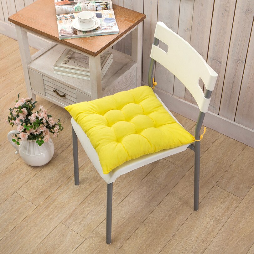 Oreillers pour chaises plancher siège coussin épaissir Tatami salle à manger chaise coussins couleur unie maison décoratif assis canapé oreillers: 2