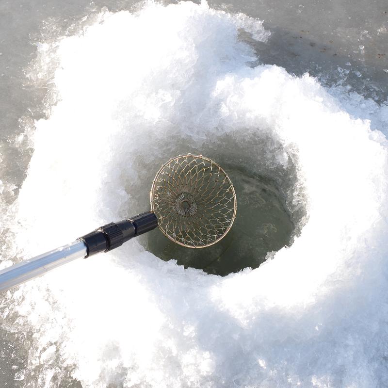 11/14cm Galvanized Iron Wire Net Ice Fishing Hedge Winter Ice Mini Fish Strainer Scoops Fishing Tackles Products