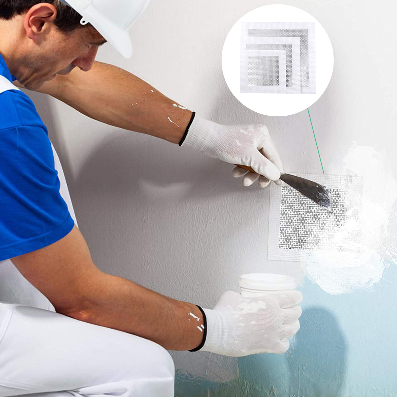 3Pcs Home Decoratie Zelfklevende Muur Plakken Muur Gat Herstellen Patch Reparatie