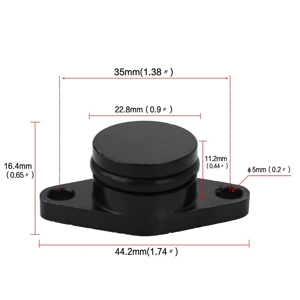 Tapas de aleta de remolino automático, tapones en blanco de eliminación con juntas Ntake para BMW M57, M57N, M57TU, YC101490, 6x22 MM y 6x33 MM: 6 x 33mm