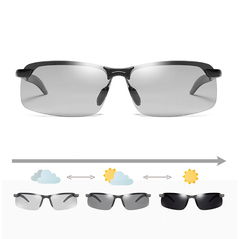 Lente cambiante de Color gafas de ciclismo polarizadas fotocrómicas gafas para bicicleta de montaña montar en bicicleta de pesca gafas AC0256