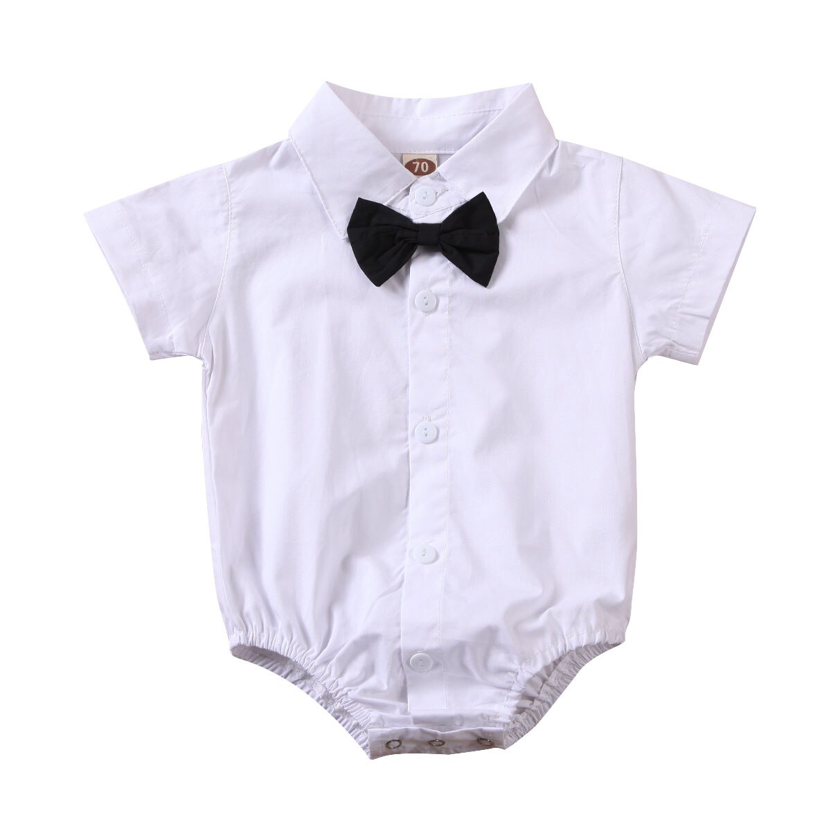 Kids Baby Boy Clothes Gentleman Bowknot Rompers T-Shirt Tops Outfits: C / 6M