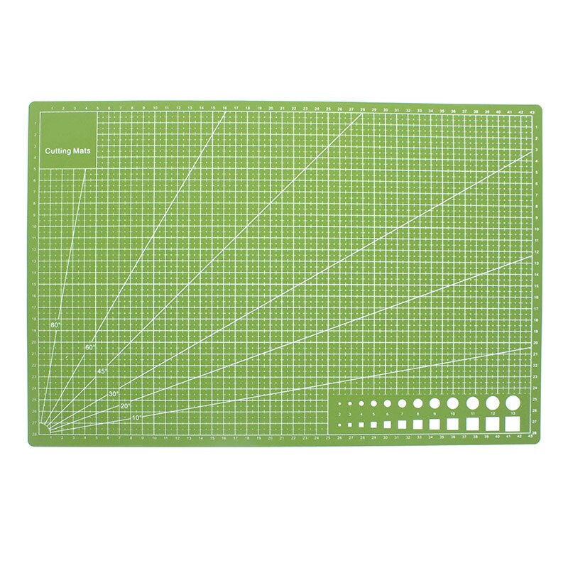 45x30cm Self Healing Cutting Mat Double Sided Durable Non-Slip Cutting Mat for Scrapbooking Quilting Crafts Projects UND: matcha green