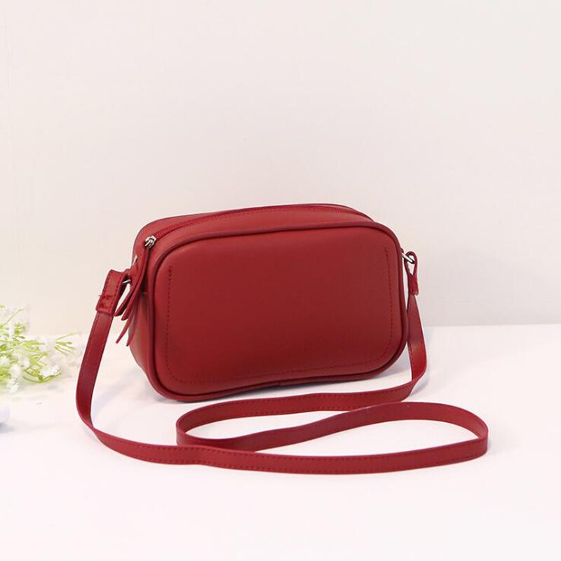 Bolso pequeño con solapa cuadrada, bandoleras cruzadas para mujer, bolsos de hombro de cuero, bolsos de famosa: wine red