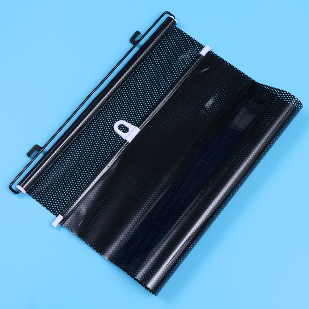 Rideaux de voiture rétractables universels, lot de 2, rouleau de fenêtre, pare-soleil, protecteurs pour stores (noir)