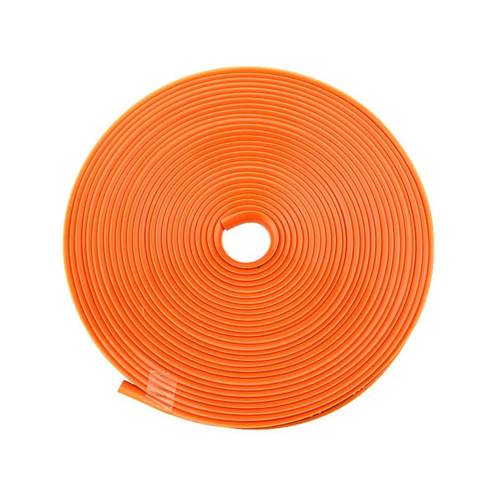 8 M Car Wheel Protection Wheel Sticker Decorative Strip Tire Protection Care Cover Boat Car Shape Modification: Orange