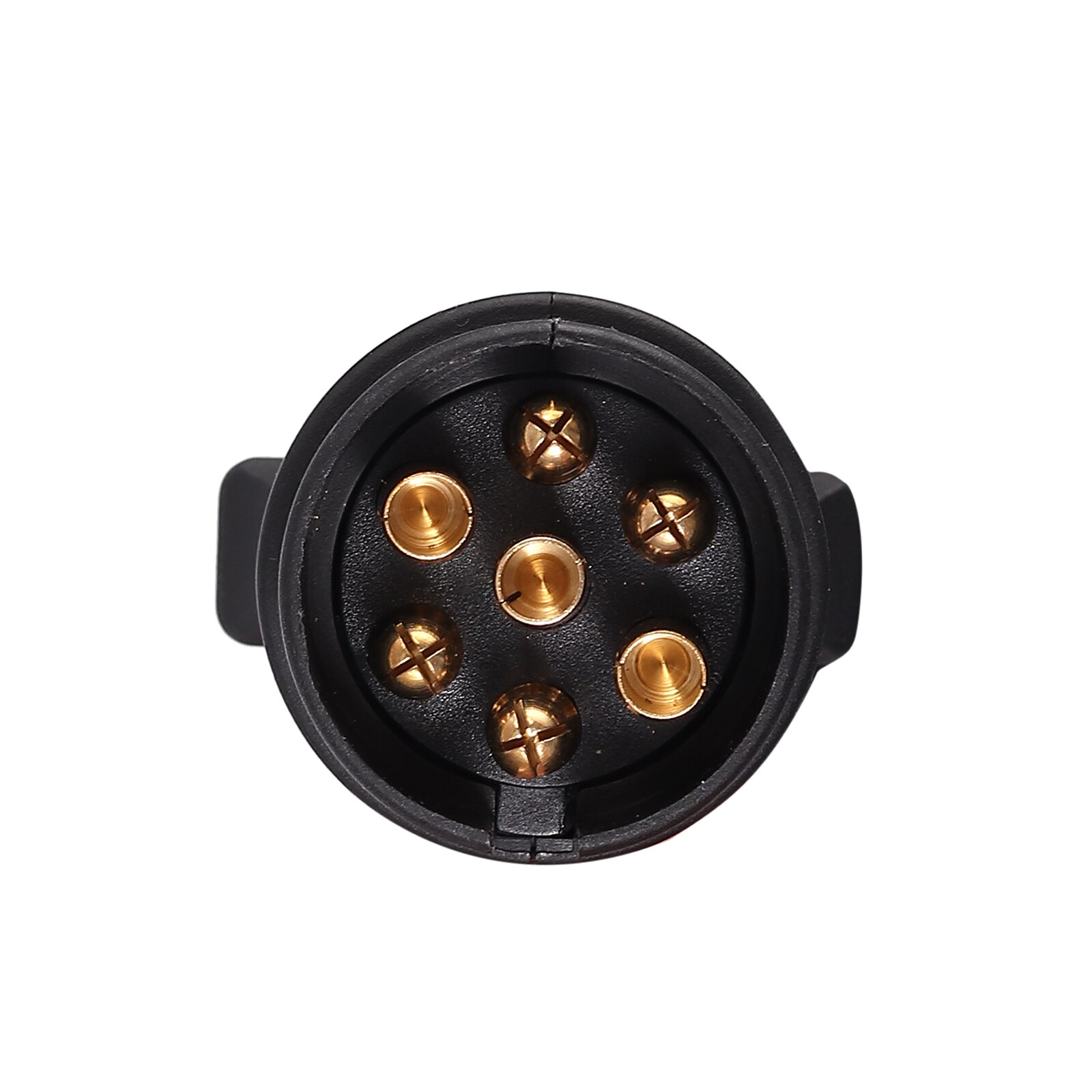 TANiCE Europe Style 7 Pin Trailer Plug with Spring Wire for Power Trailers Caravans Semi-trailer Lights Cable Connector Adapter