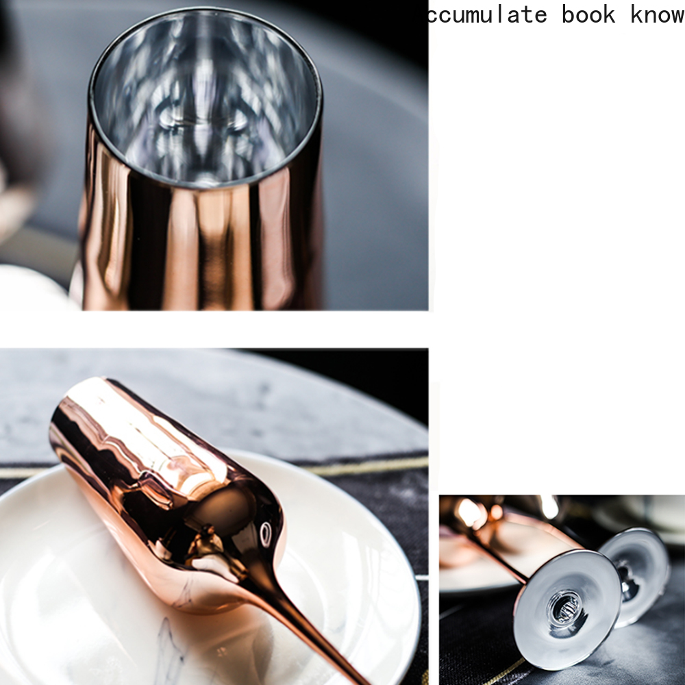 400Ml Wijn Glazen Koperen Beker Mok Rose Gold Rvs Sap Drinken Champagne Cocktail Cup Voor Party Bar Tool sake