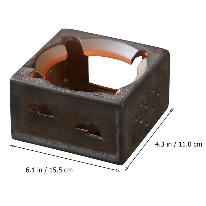 1Pc Keramische Theepot Warmer Retro Thee Kachel Huishoudelijke Thee Warmer Zonder Kaars