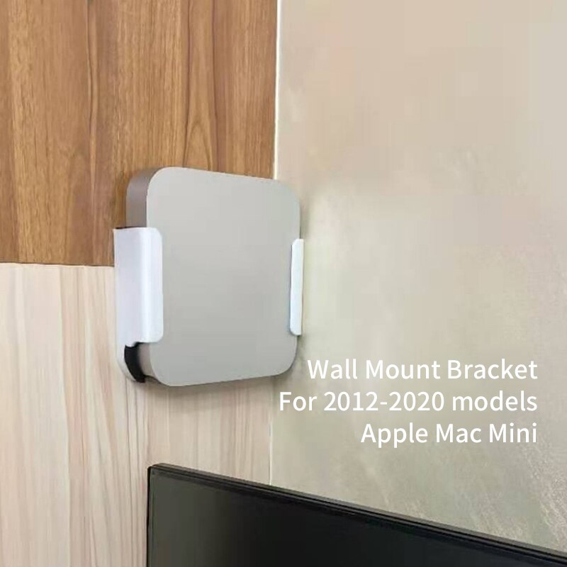 Invite murale pour Apple Mac Mini, support pour ordinateur monté sur le dos, invite astronomique de bureau, vis gratuites, gain de place, impression 3D,