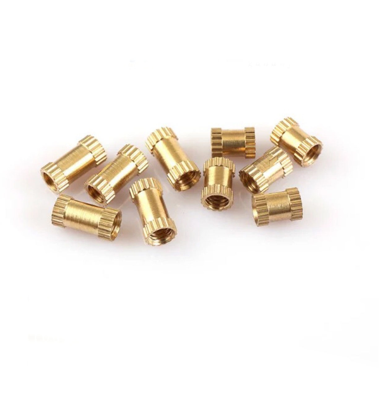 20-100pcs m1.4 M2 M2.5 M3 M4 M5 M6 M8 Braas insert nut Injection Molding Brass Knurled Thread Inserts Nuts