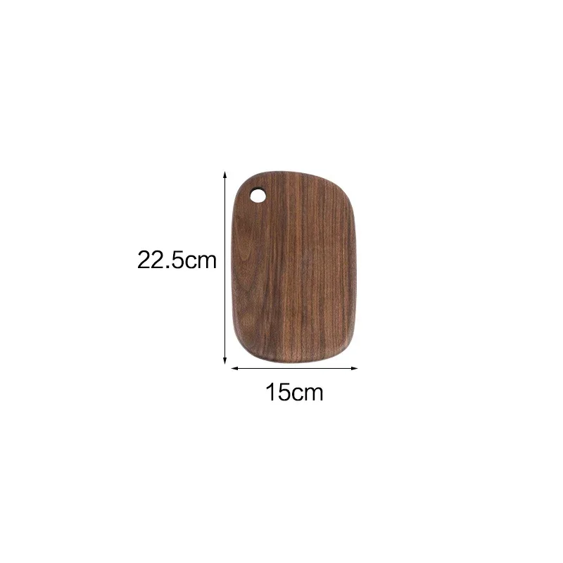 Tablas de cortar de nogal negro, tabla de cortar de madera maciza para el hogar, tabla de cortar de madera entera, tabla de cortar de fruta, cocina: Rojo