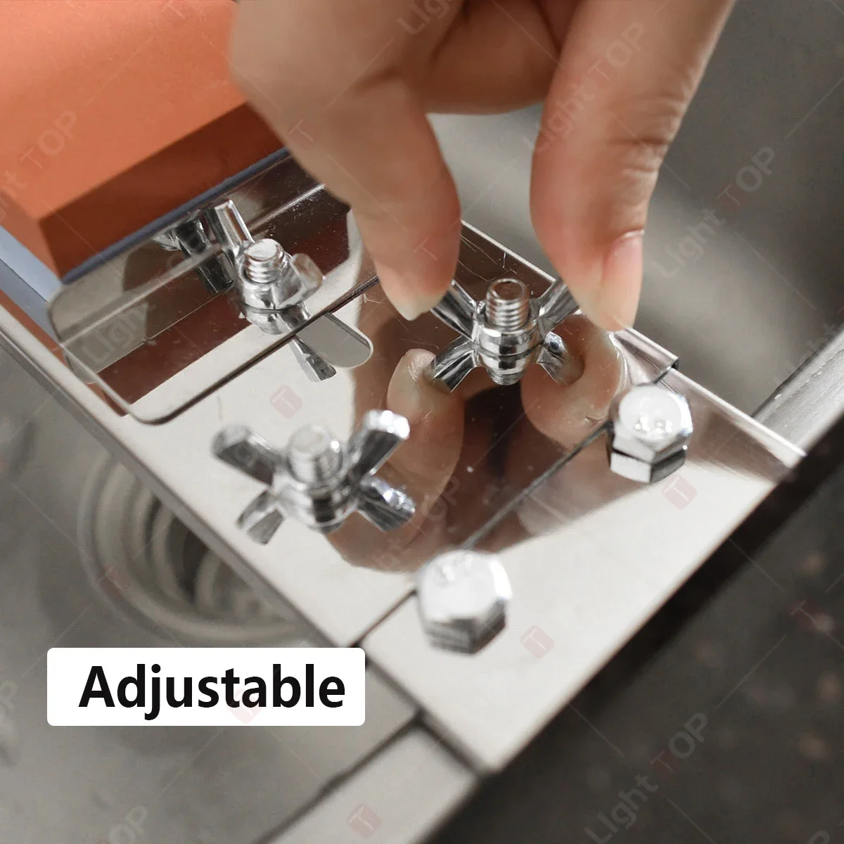 Stainless Steel Sink Sharpening Stone Holder Adjustable Length Whetstone Non-slip Base Knife Sharpener Grindstone Accessories